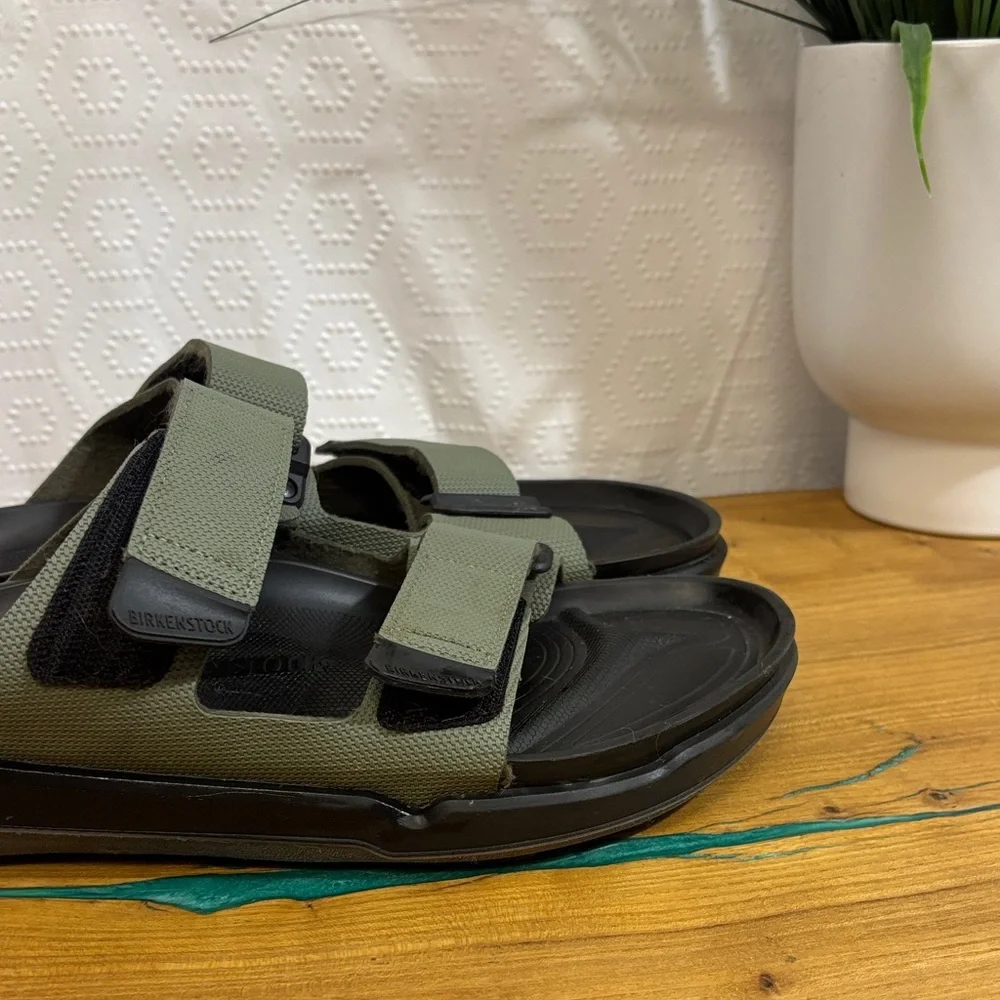 Birkenstock Atacama Men Birko-Flor Futura Khaki Green Black - Picture 3 of 12